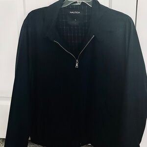 Men’s Nautica navy blue zip jacket  size L